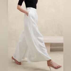 BANANA REPUBLIC LINA LINEN WIDE-LEG PANT-NWT